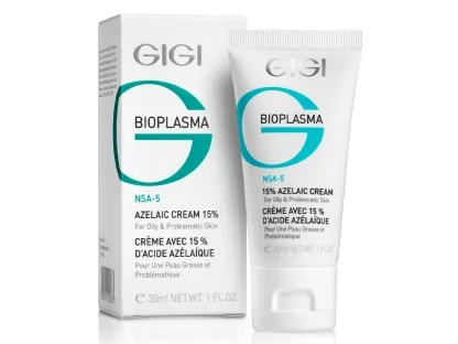 קרם לחות חומצה אזילאית 15% לחידוש תאי העור GIGI Bioplasma Azelaic